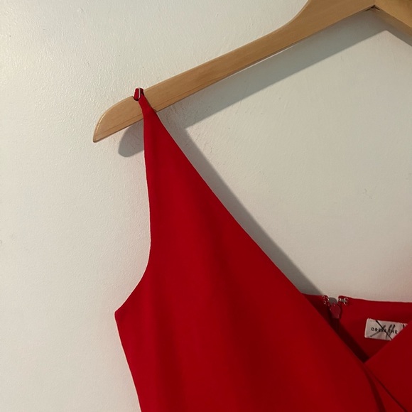 Dress the Population Ruffle Solange Dress in Rouge - Picture 10 of 13